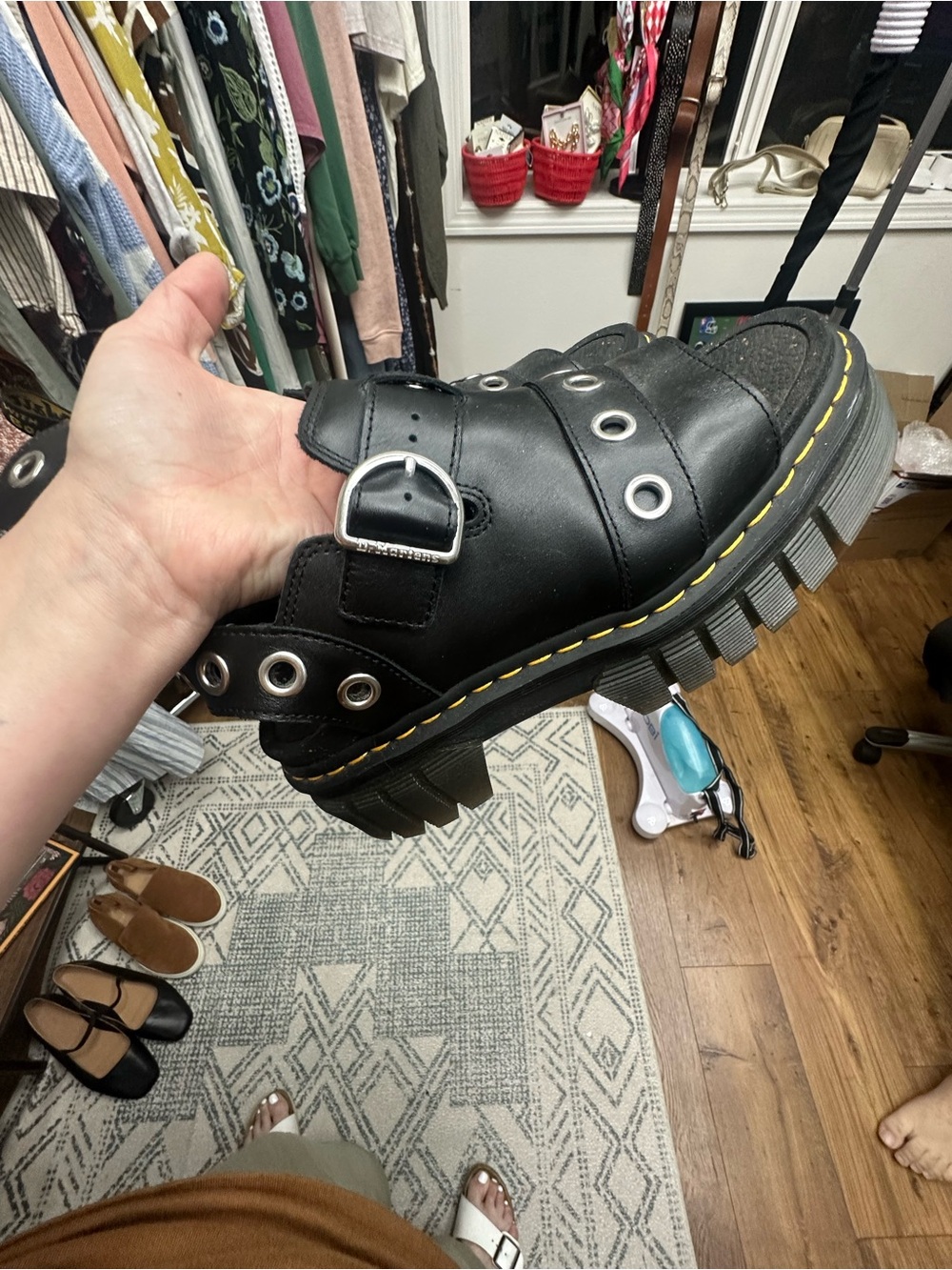 chunky dr Martins size 10 sandals